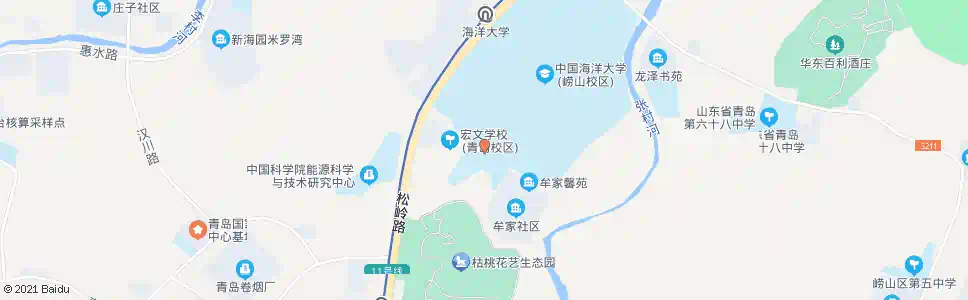 青岛海大路_公交站地图_青岛公交_妙搜公交查询2025