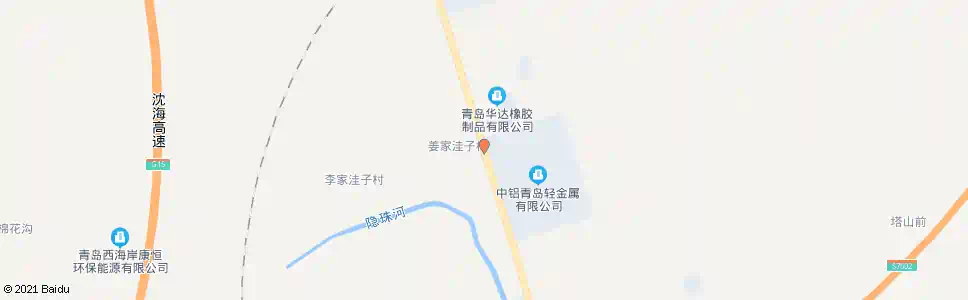 青岛姜家洼子_公交站地图_青岛公交_妙搜公交查询2025