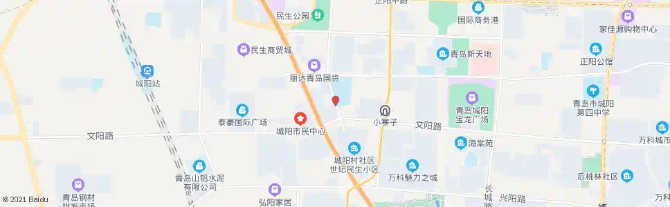 青岛华城南站_公交站地图_青岛公交_妙搜公交查询2025
