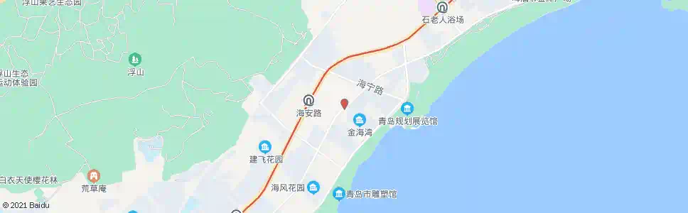 青岛海口路海安路_公交站地图_青岛公交_妙搜公交查询2025