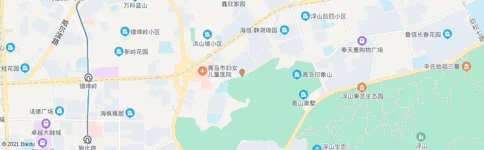 青岛樱花小镇_公交站地图_青岛公交_妙搜公交查询2025