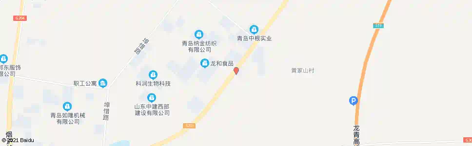 青岛黄家山工业园_公交站地图_青岛公交_妙搜公交查询2025