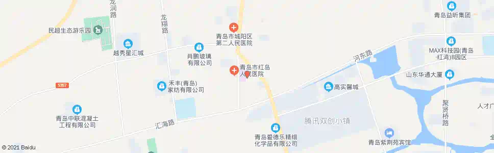 青岛盐工医院_公交站地图_青岛公交_妙搜公交查询2025
