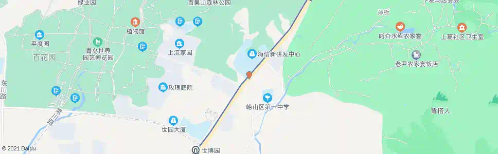 青岛洪园西_公交站地图_青岛公交_妙搜公交查询2025