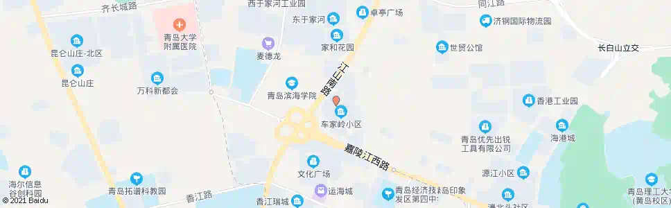 青岛车家岭_公交站地图_青岛公交_妙搜公交查询2025