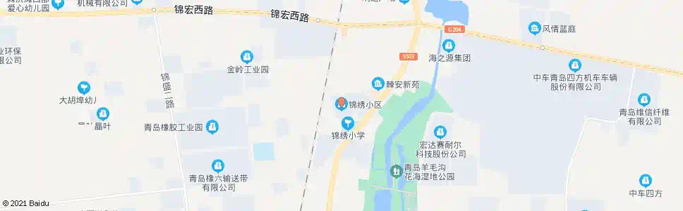 青岛锦绣小区_公交站地图_青岛公交_妙搜公交查询2025