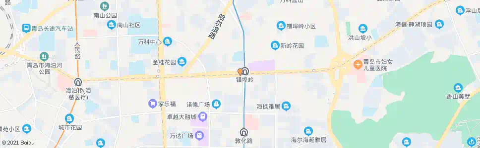 青岛辽阳路(南京路)_公交站地图_青岛公交_妙搜公交查询2025
