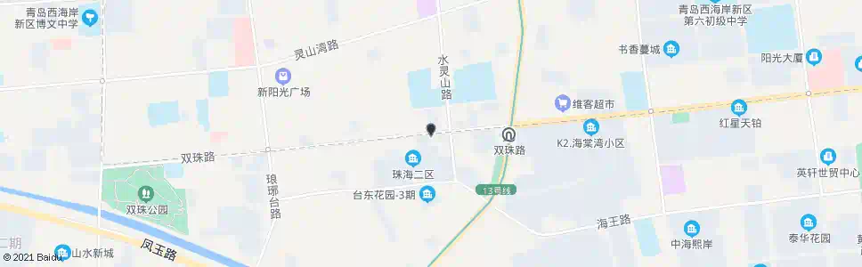 青岛青岛农商银行水灵山路_公交站地图_青岛公交_妙搜公交查询2025