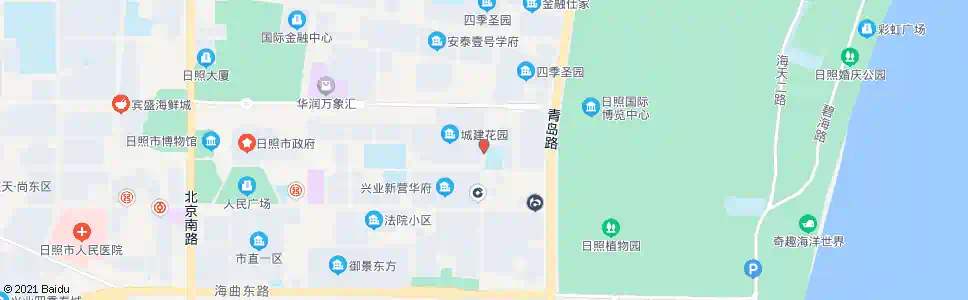 日照城建花园_公交站地图_日照公交_妙搜公交查询2025