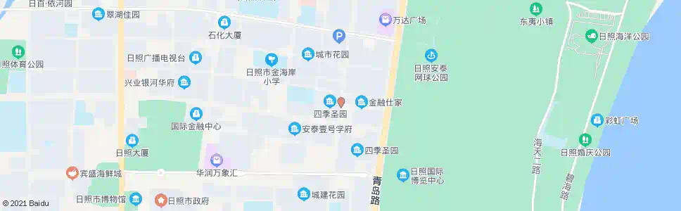 日照四季圣园北区_公交站地图_日照公交_妙搜公交查询2025