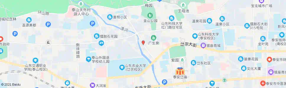 泰安广和路口_公交站地图_泰安公交_妙搜公交查询2025