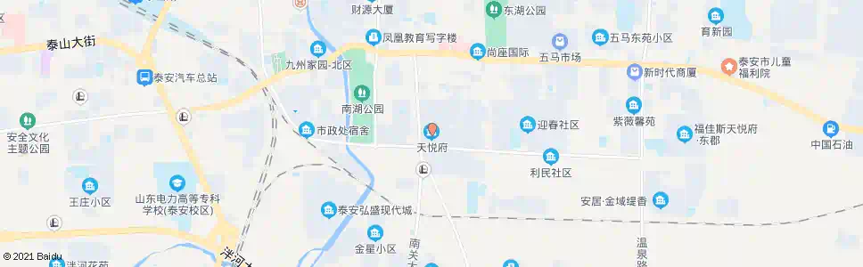 泰安福佳斯天悦府_公交站地图_泰安公交_妙搜公交查询2025