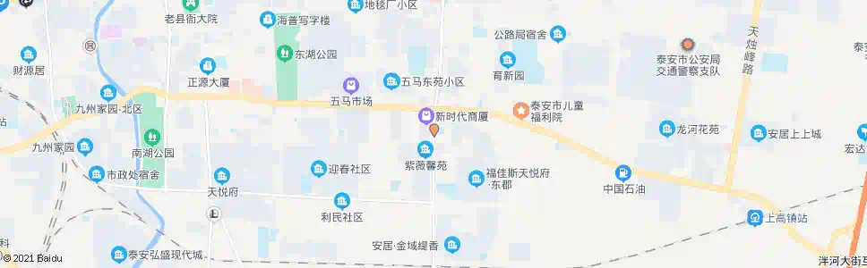 泰安温泉路南站_公交站地图_泰安公交_妙搜公交查询2025