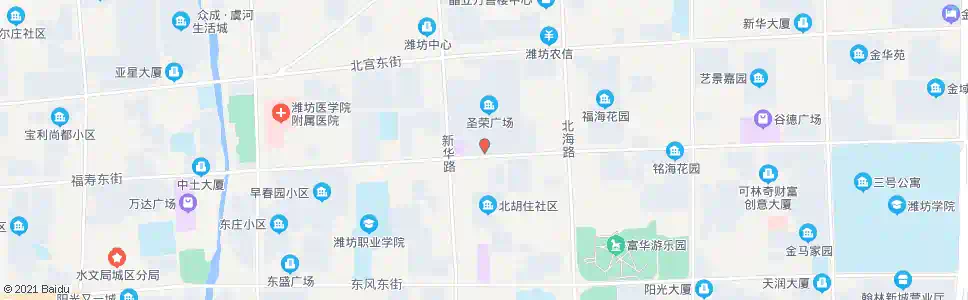 潍坊中百大厦圣荣店(圣荣广场南门)_公交站地图_潍坊公交_妙搜公交查询2025