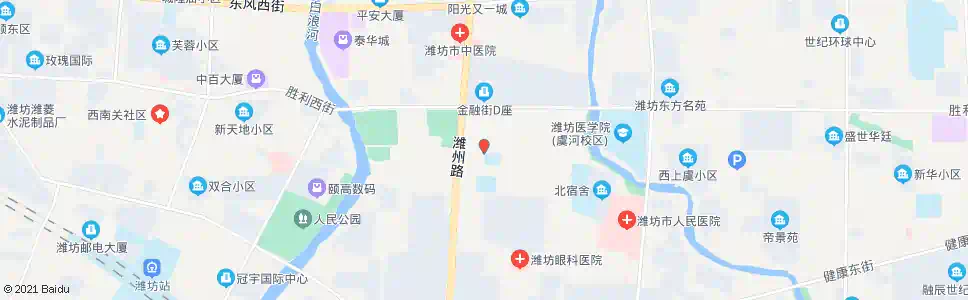 潍坊行政街路口_公交站地图_潍坊公交_妙搜公交查询2025