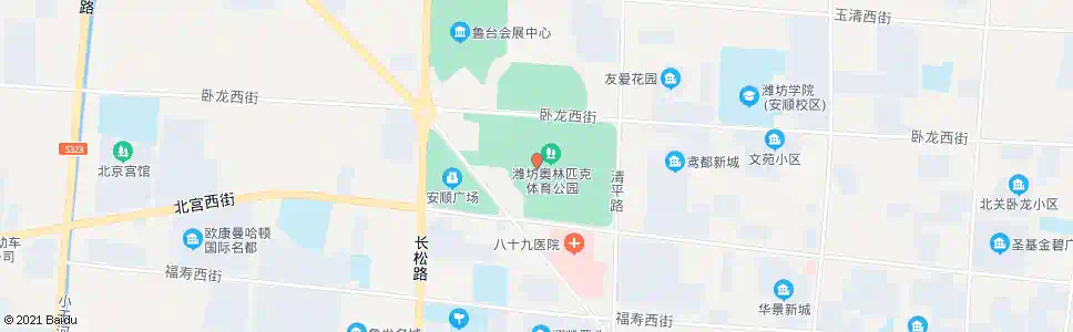 潍坊奥体中心_公交站地图_潍坊公交_妙搜公交查询2025