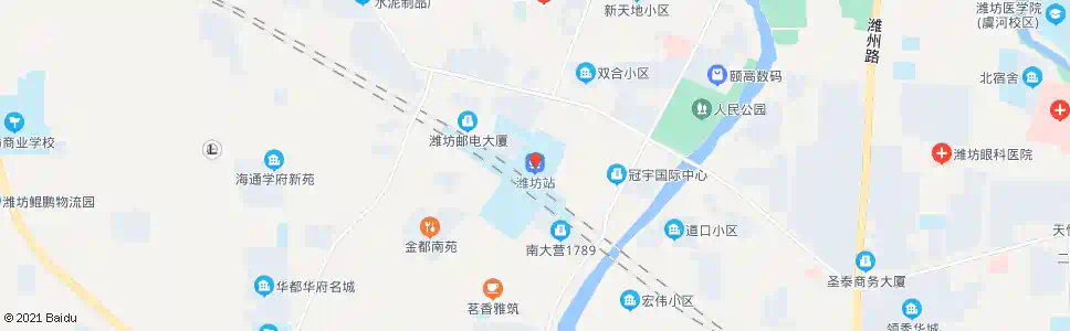 潍坊店子_公交站地图_潍坊公交_妙搜公交查询2025