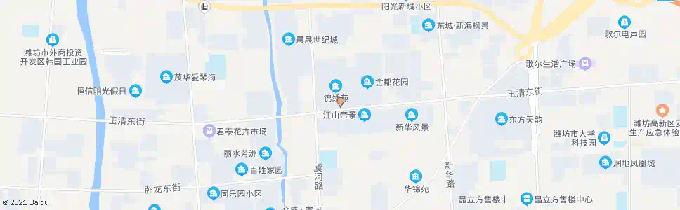 潍坊锦绣苑(锦绣苑南门)_公交站地图_潍坊公交_妙搜公交查询2025