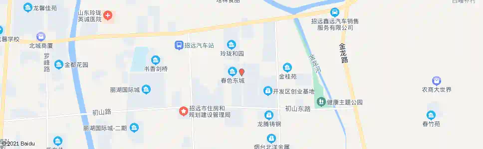烟台春色东城_公交站地图_烟台公交_妙搜公交查询2025