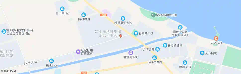 烟台富士康南2门_公交站地图_烟台公交_妙搜公交查询2025