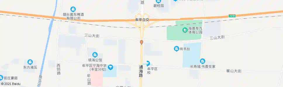 烟台陈家疃_公交站地图_烟台公交_妙搜公交查询2025