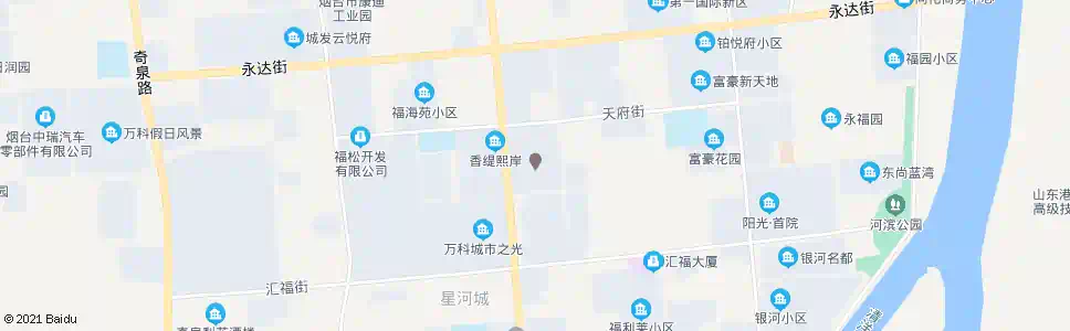 烟台月光怡景_公交站地图_烟台公交_妙搜公交查询2025