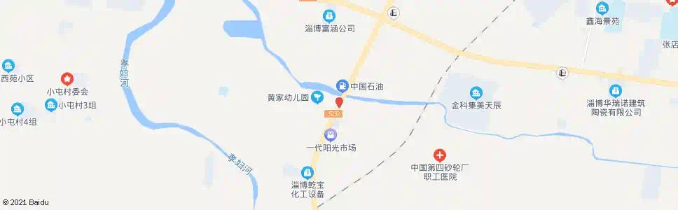淄博黄家_公交站地图_淄博公交_妙搜公交查询2025