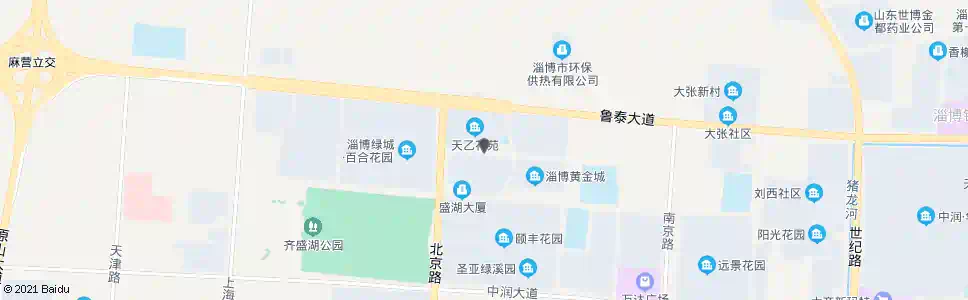 淄博天乙村_公交站地图_淄博公交_妙搜公交查询2025