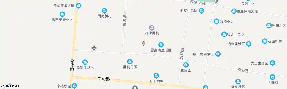 淄博晏婴路单家新村_公交站地图_淄博公交_妙搜公交查询2025
