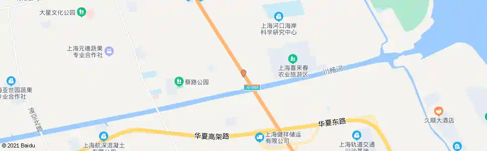 上海川杨河桥(川杨路东川公路)_公交站地图_上海公交_妙搜公交查询2025