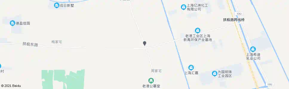 上海东港公路拱极东路_公交站地图_上海公交_妙搜公交查询2025