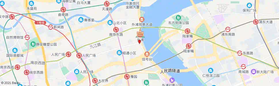 上海中山东一路福州路_公交站地图_上海公交_妙搜公交查询2025