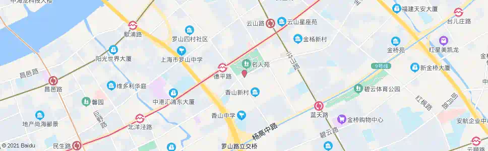 上海羽山路德平路_公交站地图_上海公交_妙搜公交查询2025