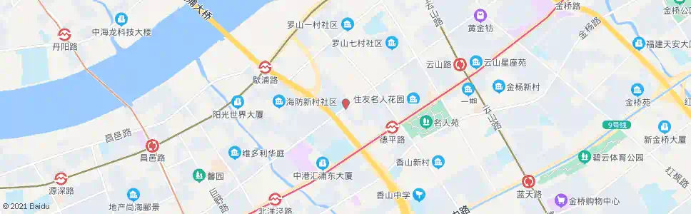 上海博山东路罗山路_公交站地图_上海公交_妙搜公交查询2025