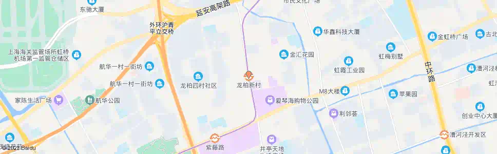 上海龙柏新村_公交站地图_上海公交_妙搜公交查询2025