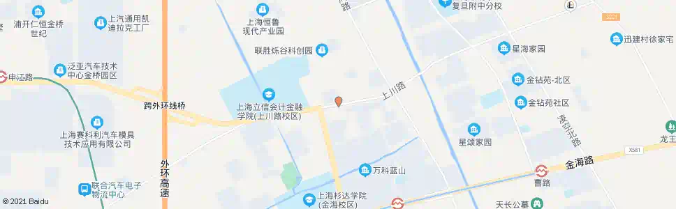 上海上川路民雨路_公交站地图_上海公交_妙搜公交查询2025