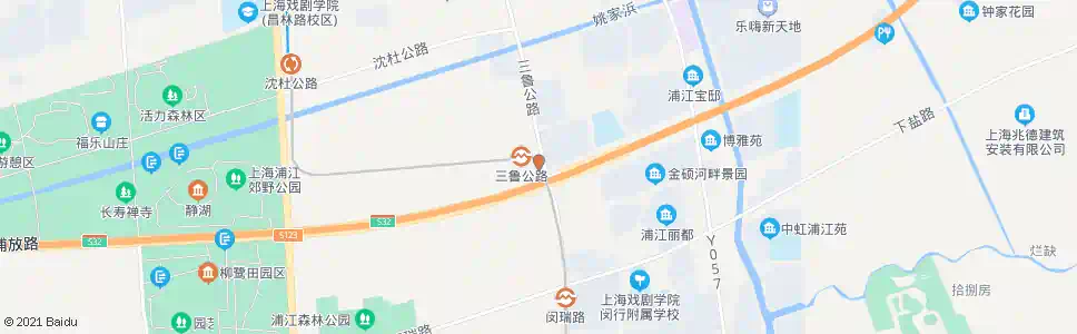 上海浦江基地_公交站地图_上海公交_妙搜公交查询2025