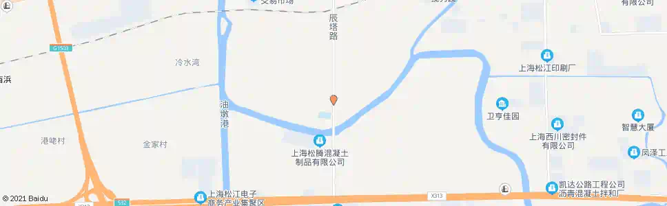 上海辰塔路姚泾河桥_公交站地图_上海公交_妙搜公交查询2025