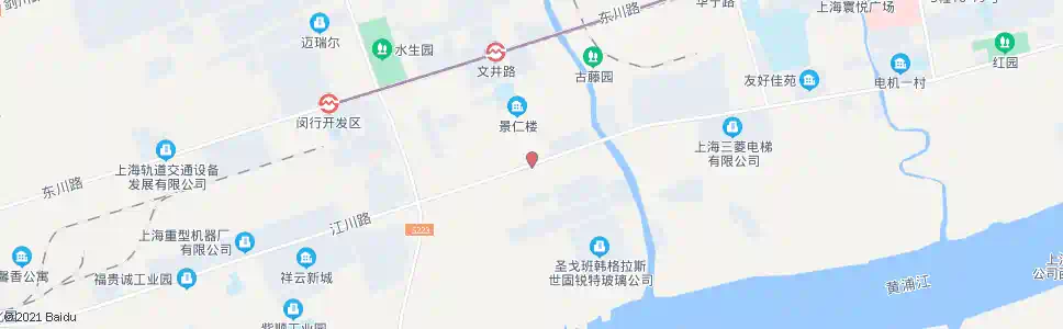 上海江川路文井路_公交站地图_上海公交_妙搜公交查询2025