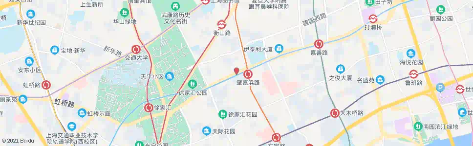 上海东安路肇嘉浜路_公交站地图_上海公交_妙搜公交查询2025