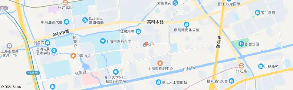 上海爱迪生路蔡伦路_公交站地图_上海公交_妙搜公交查询2025
