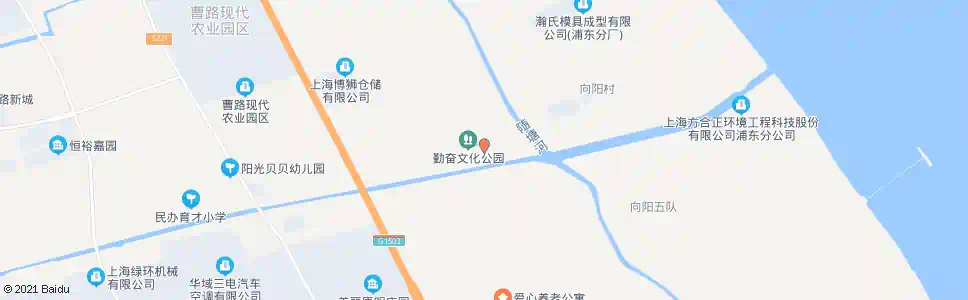 上海勤奋村_公交站地图_上海公交_妙搜公交查询2025