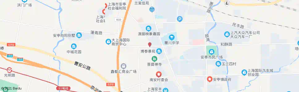 上海和静路安亭老街_公交站地图_上海公交_妙搜公交查询2025