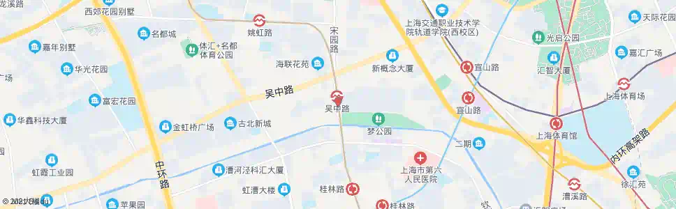 上海桂林路吴中路_公交站地图_上海公交_妙搜公交查询2025