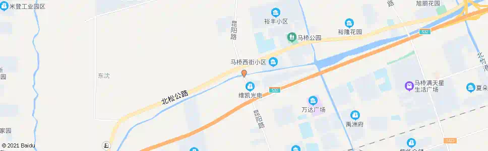 上海昆阳路北松公路_公交站地图_上海公交_妙搜公交查询2025