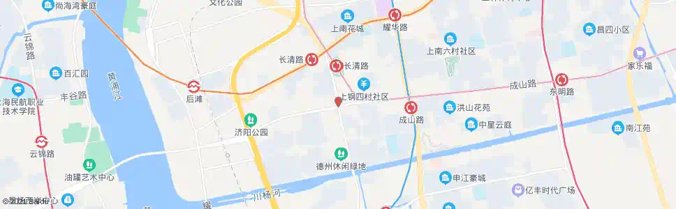 上海成山路长清路_公交站地图_上海公交_妙搜公交查询2025