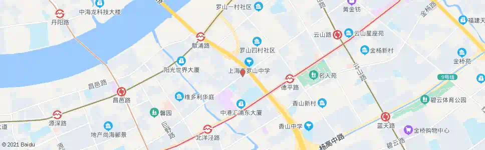 上海博山路罗山路_公交站地图_上海公交_妙搜公交查询2025