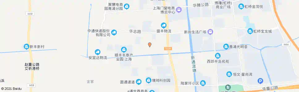上海华南路_公交站地图_上海公交_妙搜公交查询2025