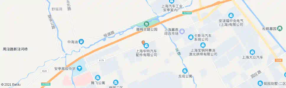 上海嘉安公路园民路_公交站地图_上海公交_妙搜公交查询2025