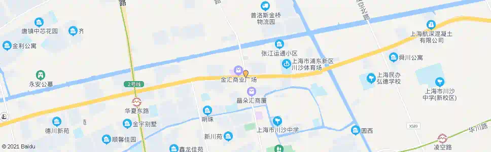 上海川沙路华夏东路_公交站地图_上海公交_妙搜公交查询2025